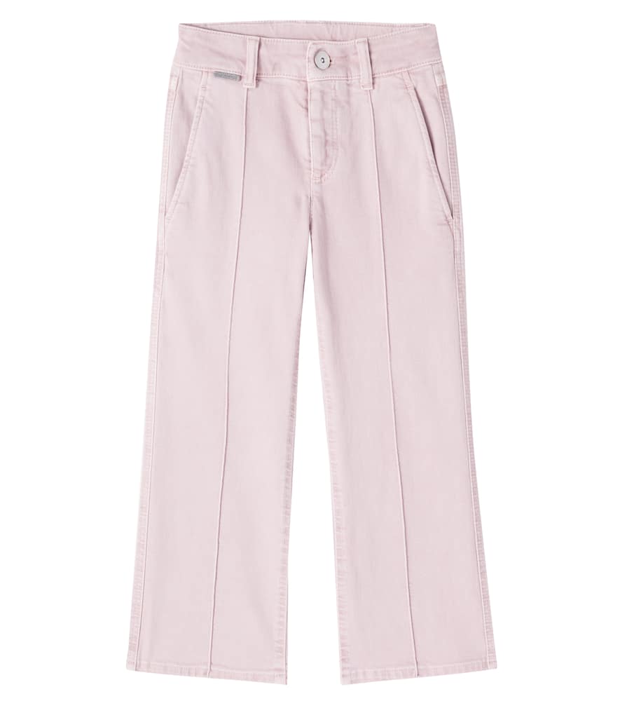 Brunello Cucinelli Monili Wide-leg Jeans In Pink
