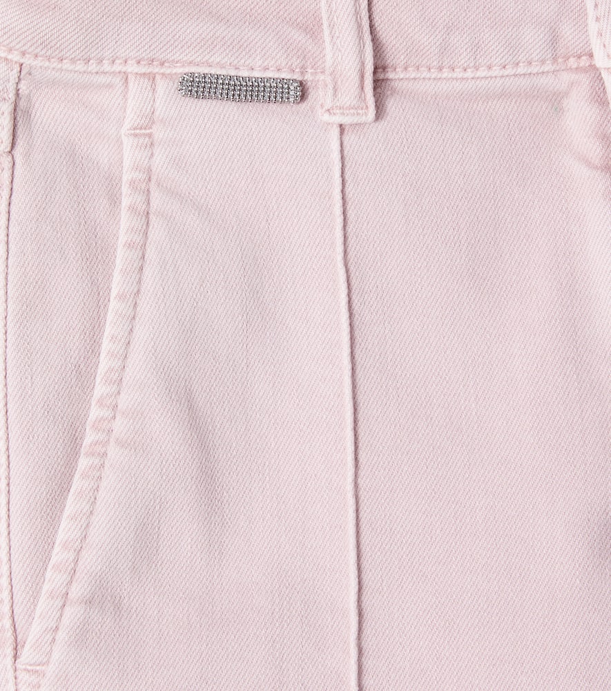 Brunello Cucinelli Monili Wide-leg Jeans In Pink