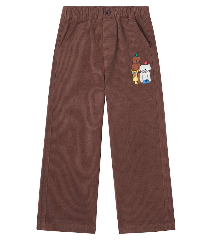 Jellymallow Animal Friends cotton corduroy pants