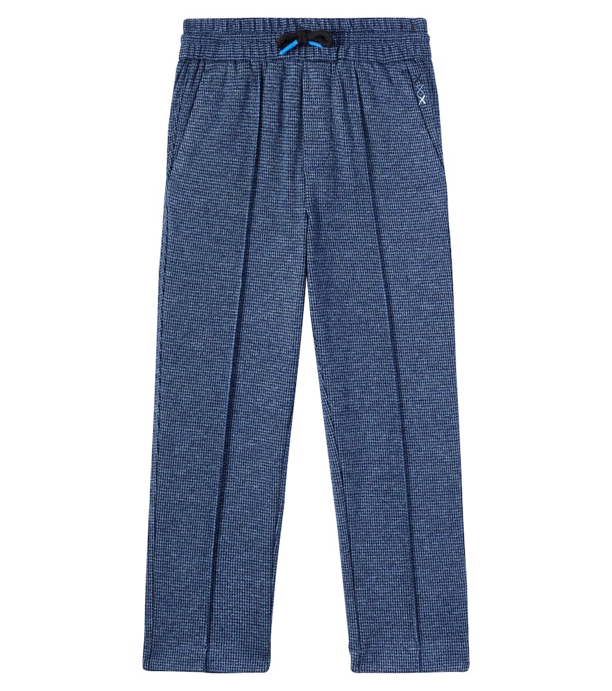 Scotch & Soda Herringbone Pants In Blue