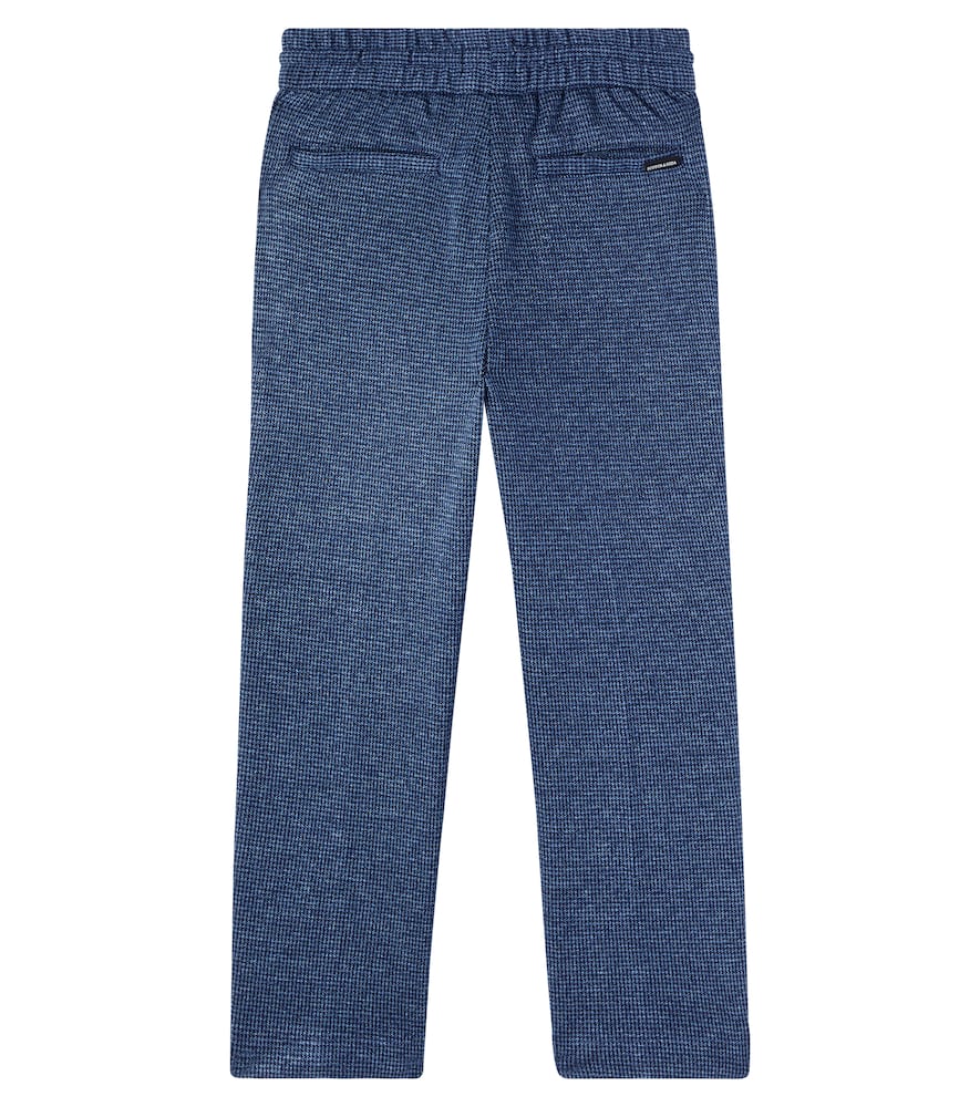 Scotch & Soda Herringbone Pants In Blue