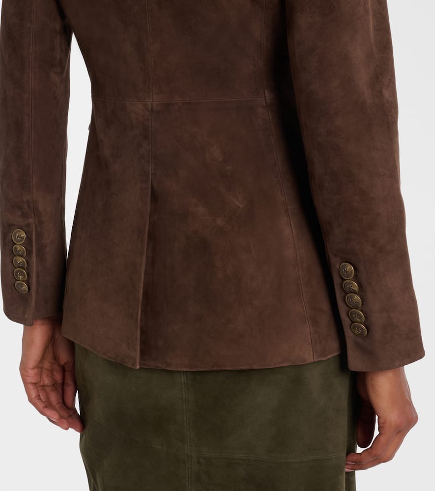 Veronica Beard Duane Suede Dickey Jacket In Brown