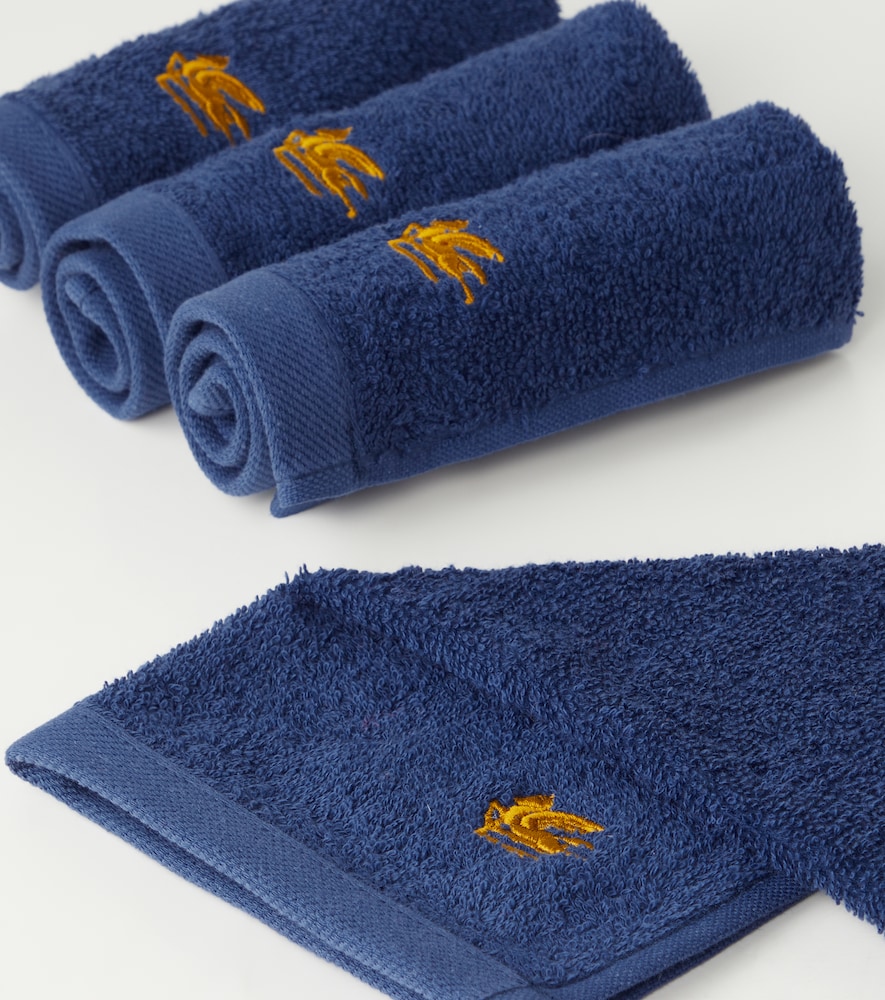  Etro Etro Set Giano Aus Vier Gästehandtüchern Und Korb 