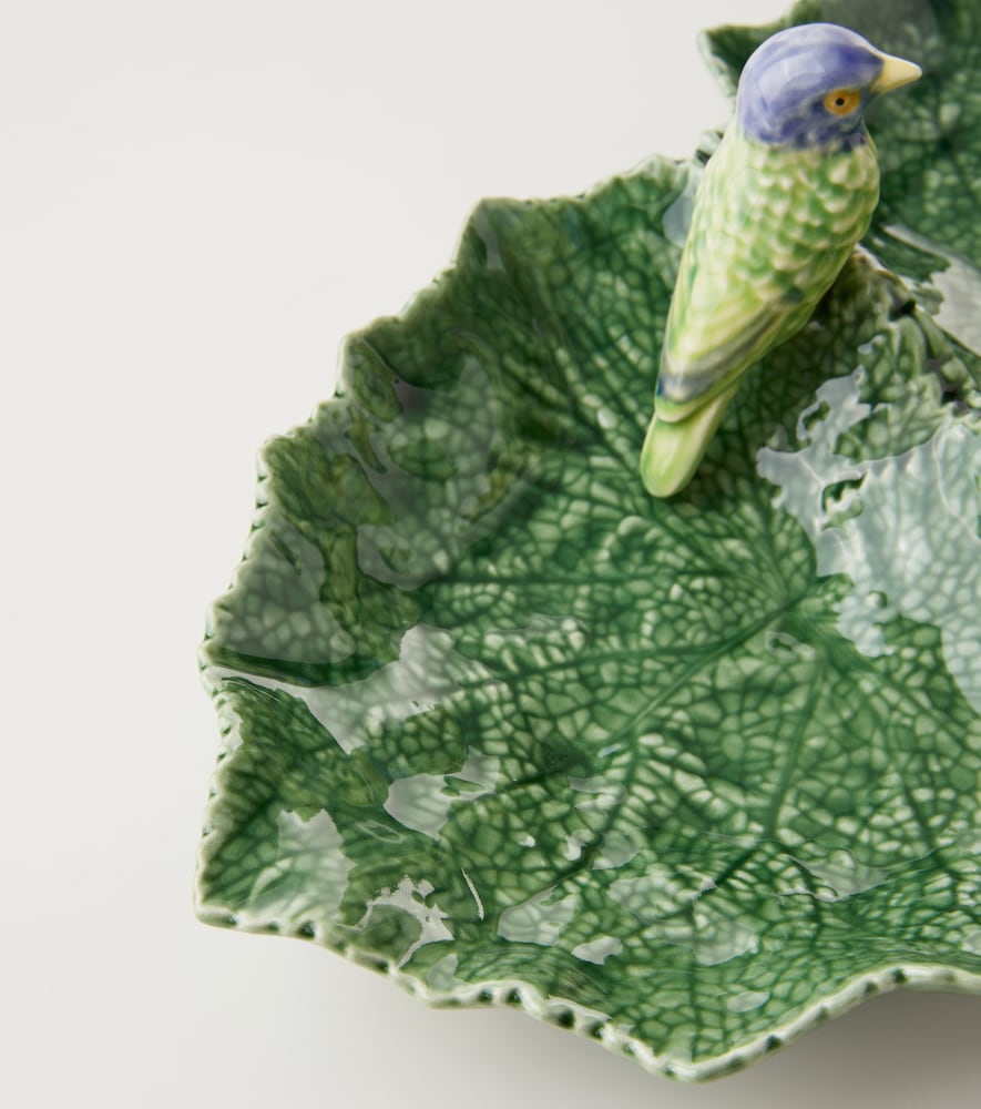  Bordallo Pinheiro Bordallo Pinheiro Cineraria Double Leaf Bowl 