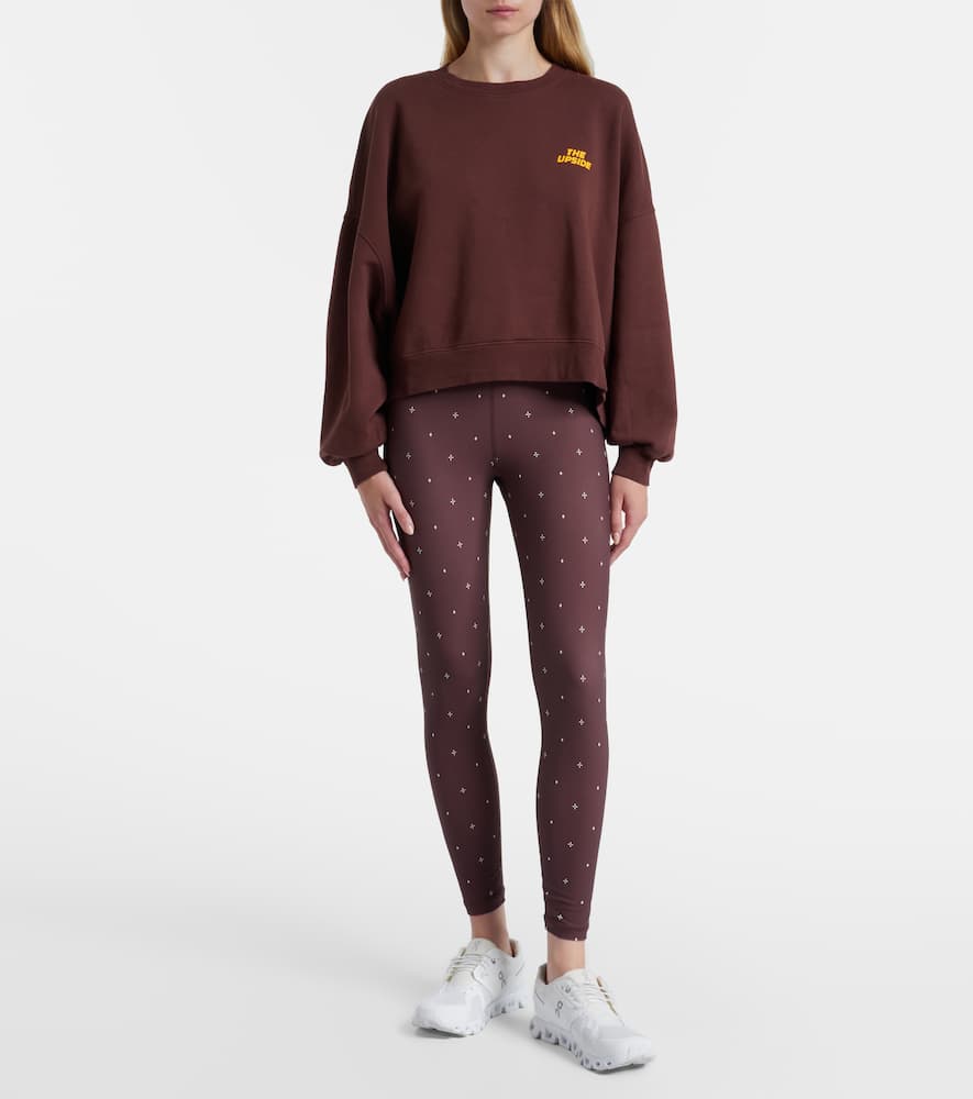 The Upside Paloma Crew Cotton Sweatshirt In Brown