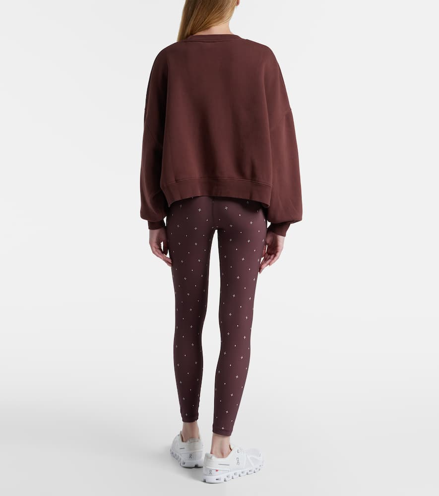 The Upside Paloma Crew Cotton Sweatshirt In Brown