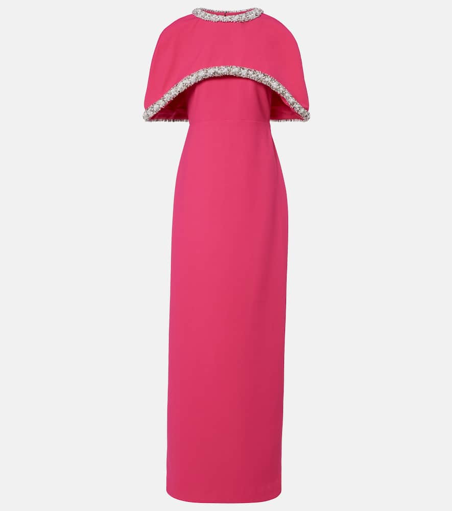 Simkhai Briella Embellished Crêpe Gown In Pink