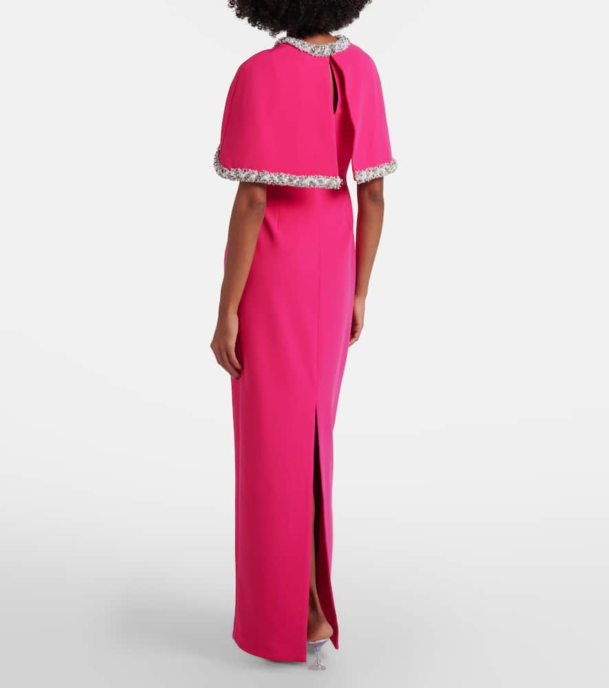 Simkhai Briella Embellished Crêpe Gown In Pink