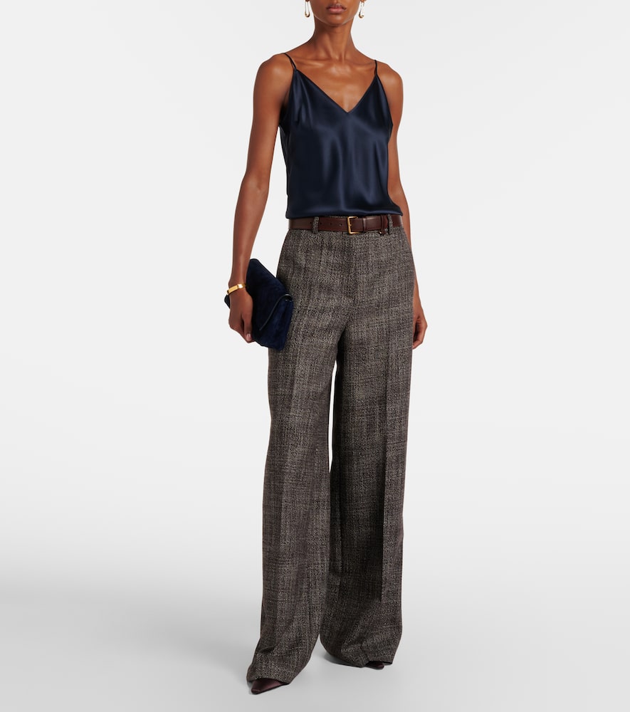 Joseph Clea Silk Satin Camisole In Animal Print