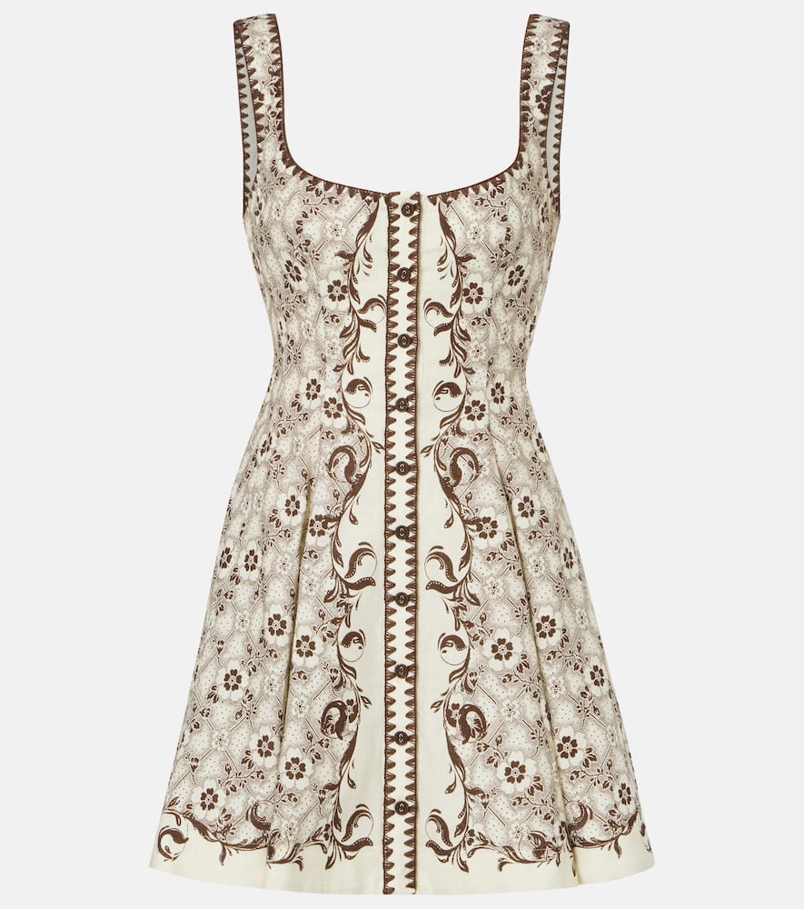 AlÃ©mais Miniabito in lino e cotone con stampa