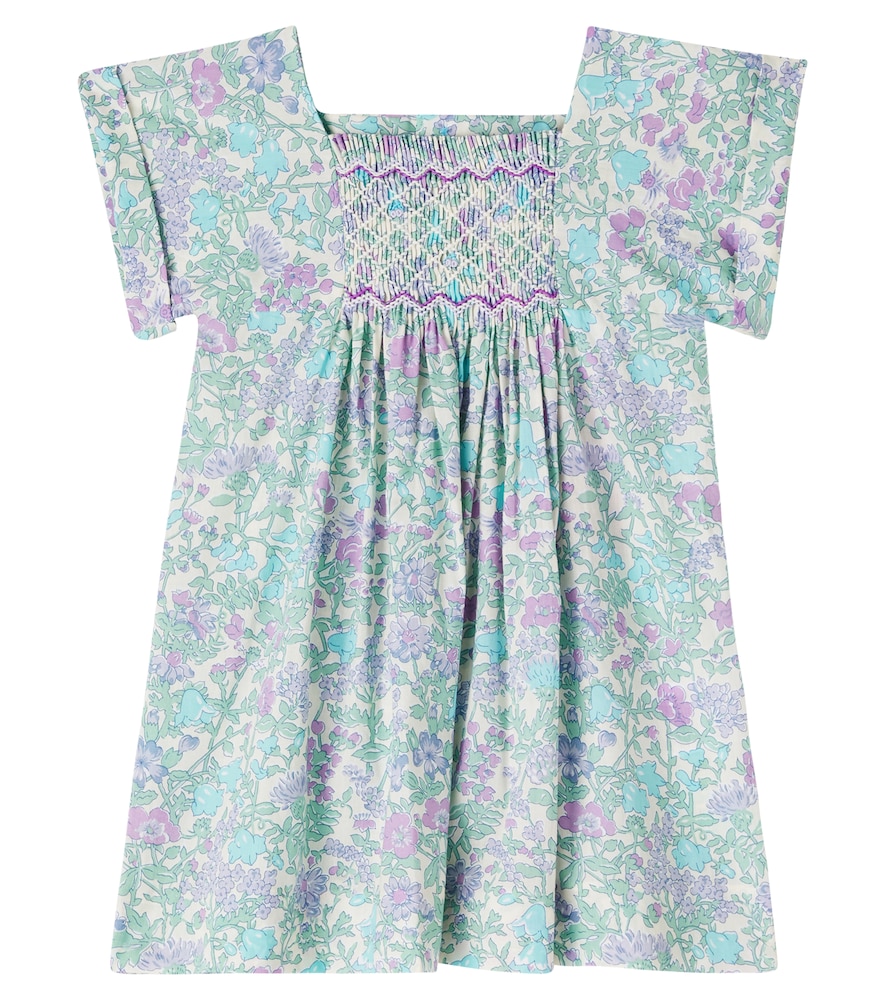 Bonpoint Multicoloured Baby Pais Floral Smocked Cotton Dress M Size 24 - Mytheresa