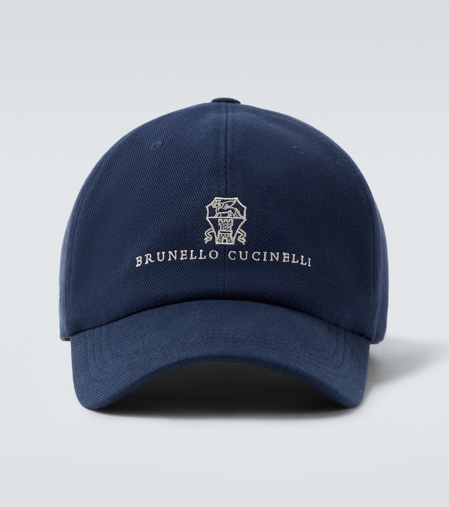 Brunello Cucinelli Men's Blue Canvas Baseball Cap Medium - Mytheresa