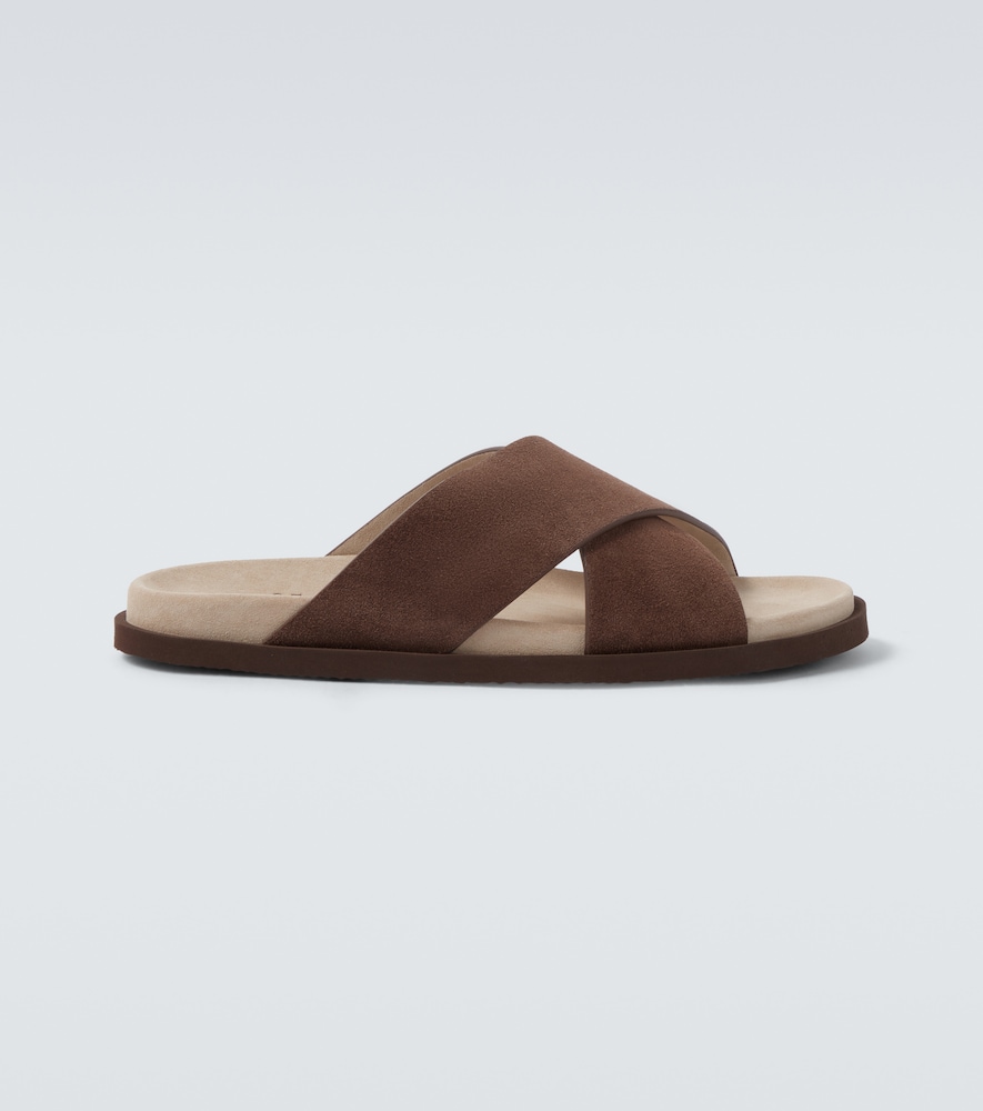  Brunello Cucinelli Brunello Cucinelli Sandalen Aus Veloursleder 