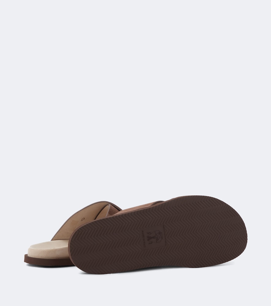 Suede Slides