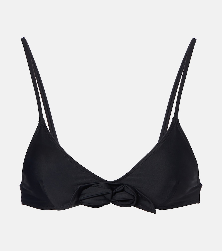 Coperni Flower floral-appliqué bikini top