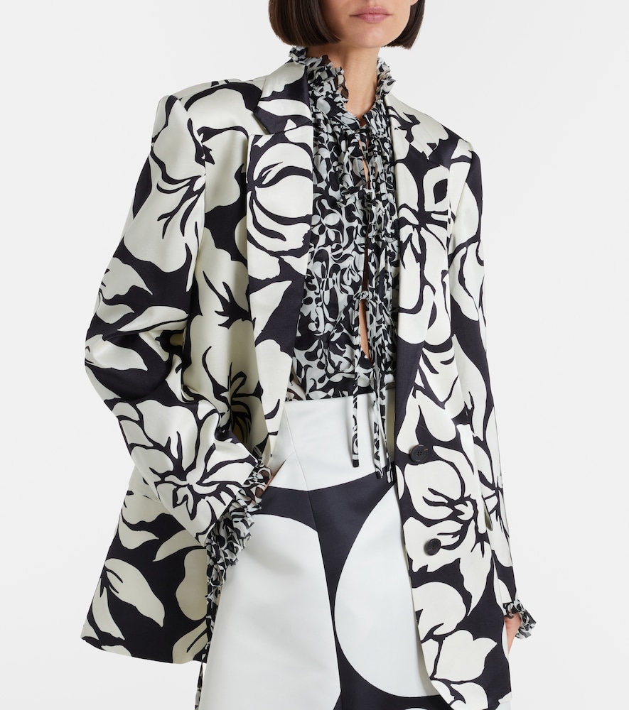 Dries Van Noten Floral satin blazer