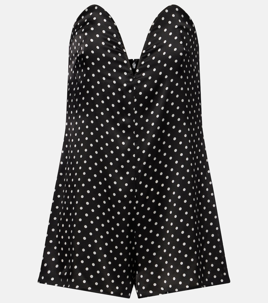 Jean Paul Gaultier Polka-dot silk romper
