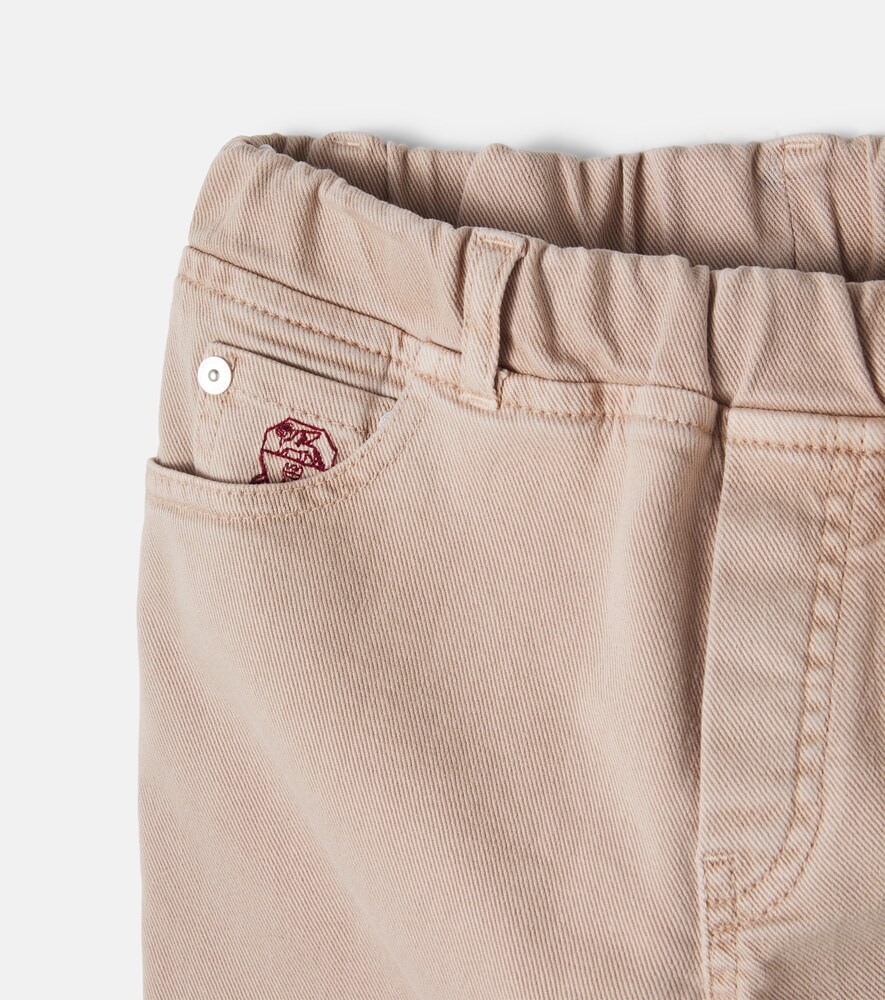  Brunello Cucinelli Kids Brunello Cucinelli Kids Logo Jeans 