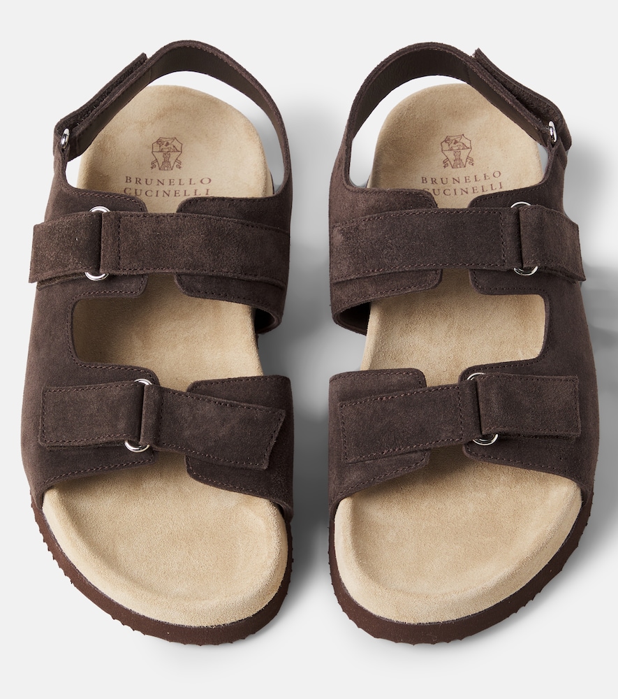  Brunello Cucinelli Kids Brunello Cucinelli Kids Suede Sandals 