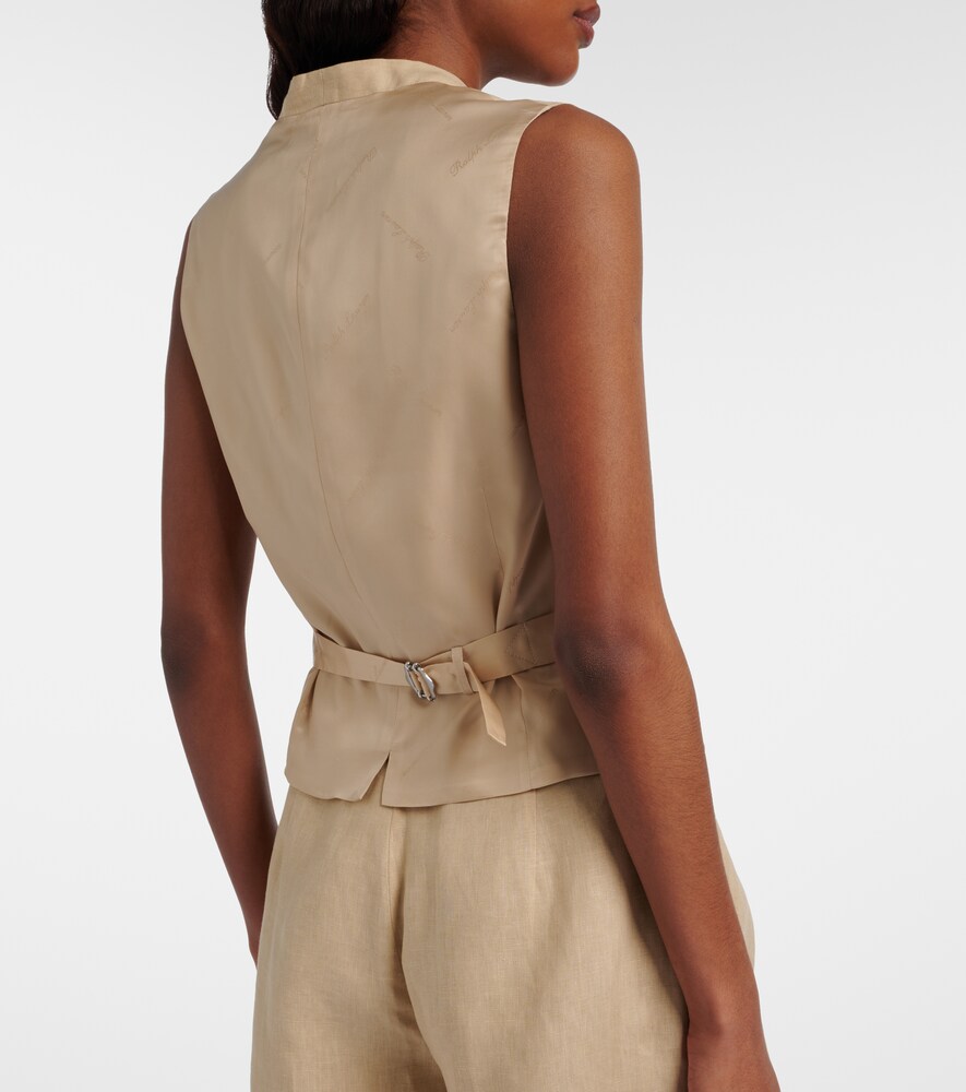  Ralph Lauren Collection Ralph Lauren Collection Weste Jaiden Aus Leinen 