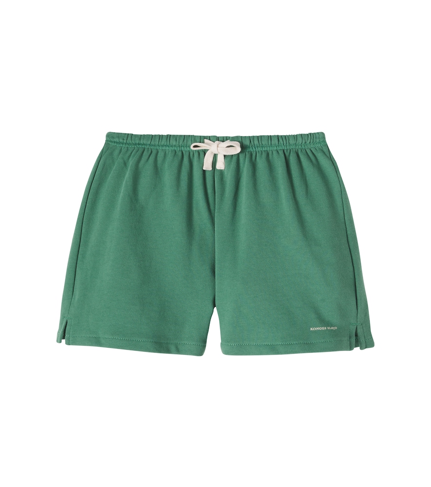 Konges Slojd Green Spotty Cotton Jersey Bermuda Shorts Y 9/10 - Mytheresa