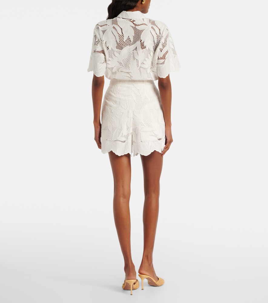  Erdem Erdem Embroidered Mesh Shorts 