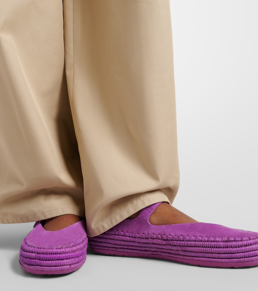Paula'S Ibiza Rio Suede Mary Jane Flats