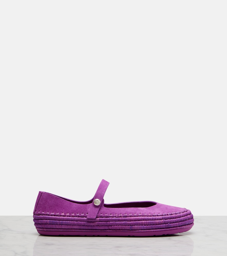  Loewe Loewe Paula's Ibiza Mary-jane-ballerinas Rio Aus Veloursleder 