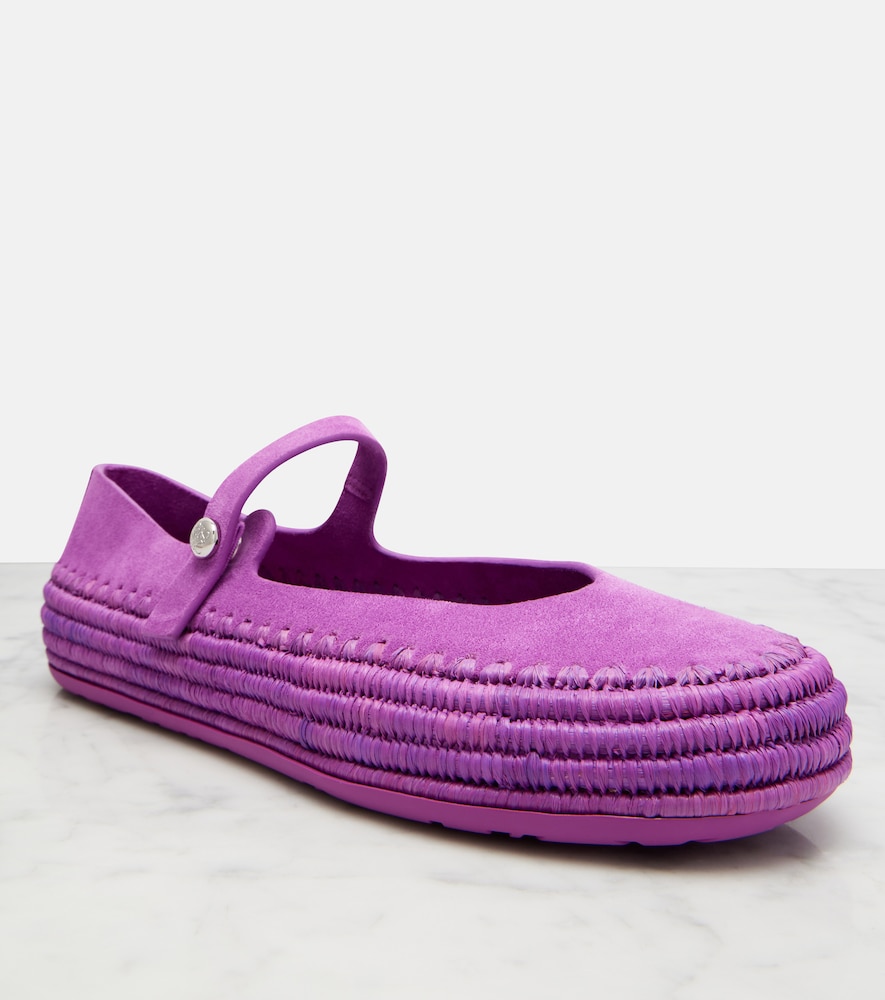 Paula'S Ibiza Rio Suede Mary Jane Flats