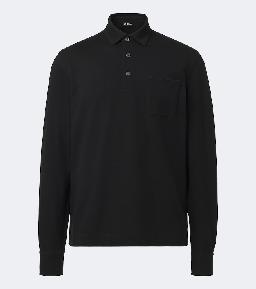 Zegna Polo en piqu de coton 475 €