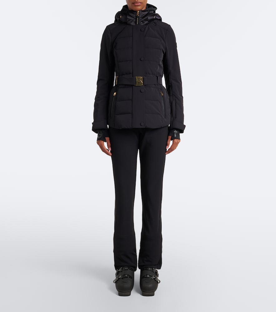 Elva Hooded Belted Ski Jacket