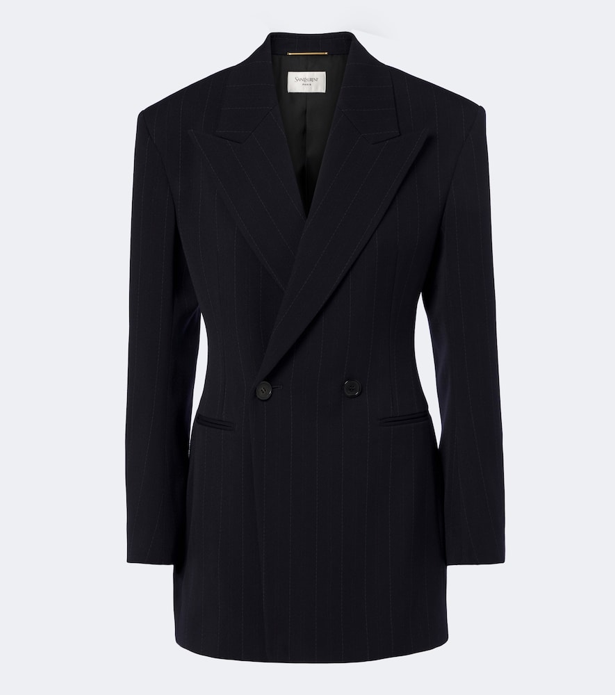 Saint Laurent Blazer en laine rayure 3500 €