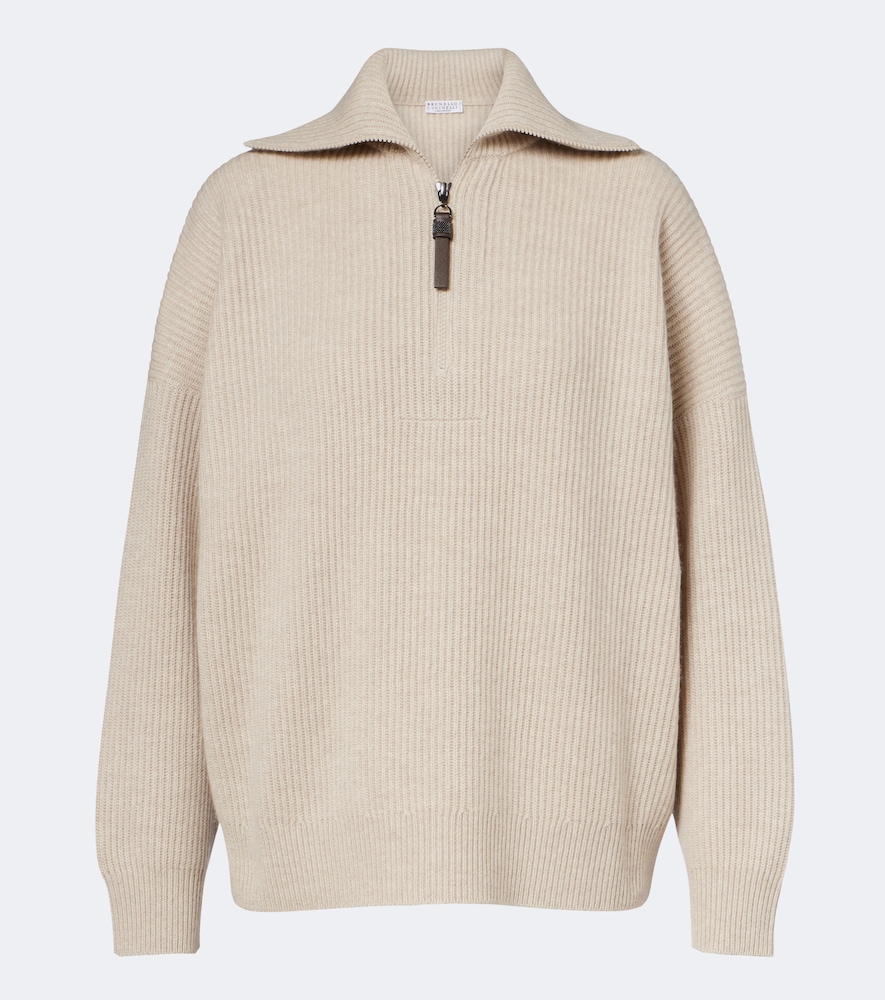 Pullover in cashmere a coste