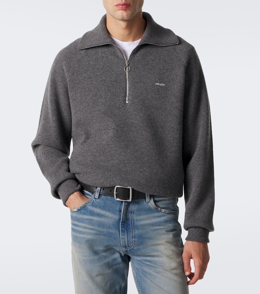 And Cashmere Half-Zip Sweater