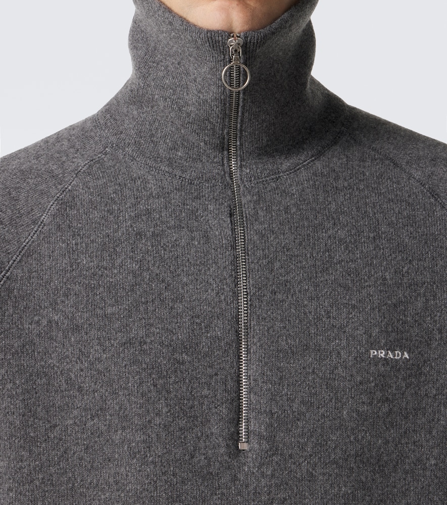 And Cashmere Half-Zip Sweater