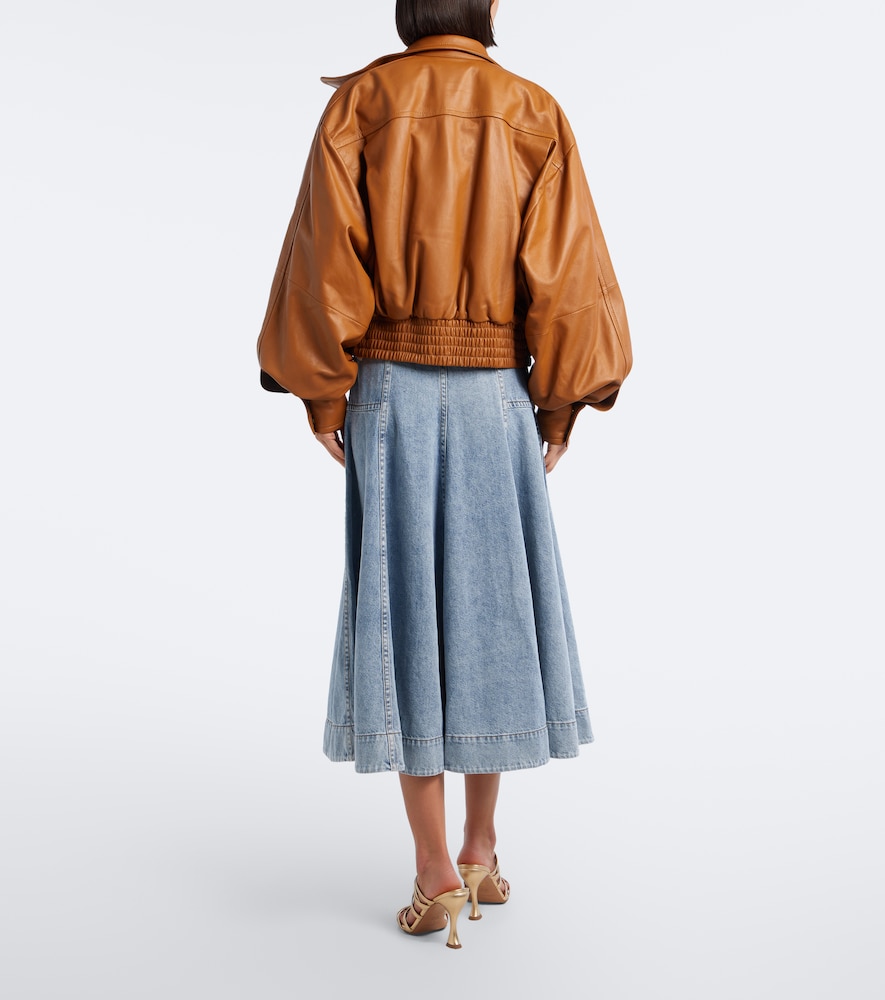 Belted Denim Midi