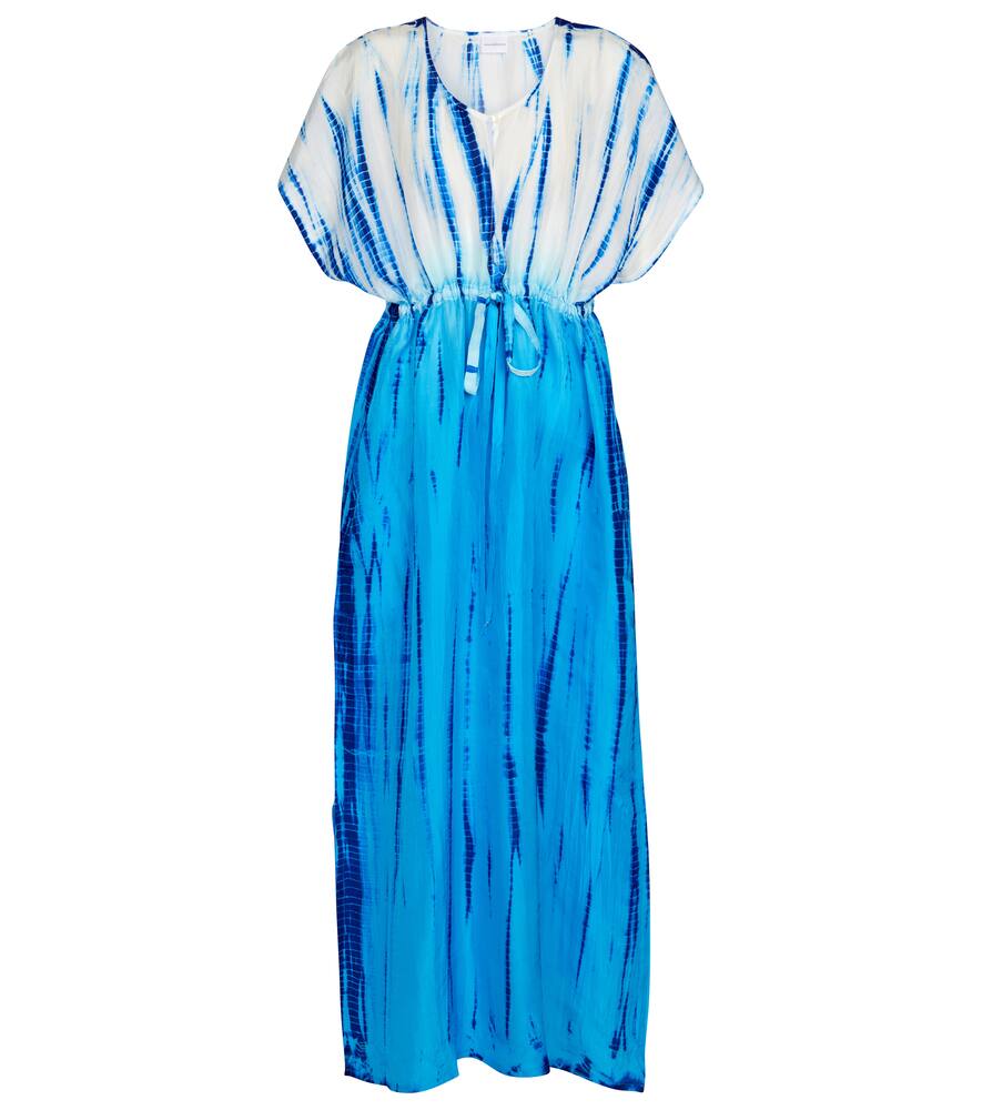 Anna Kosturova Tie-dye silk kaftan