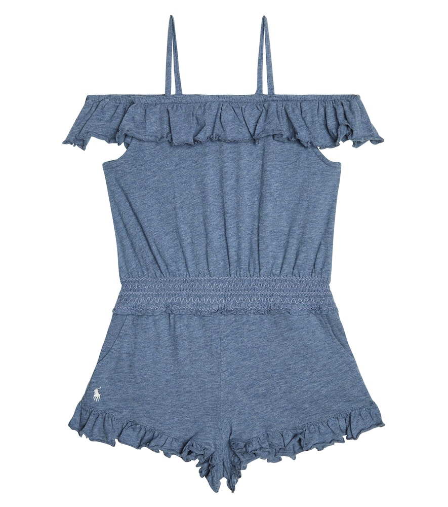 Polo Ralph Lauren Kids Cotton jersey playsuit