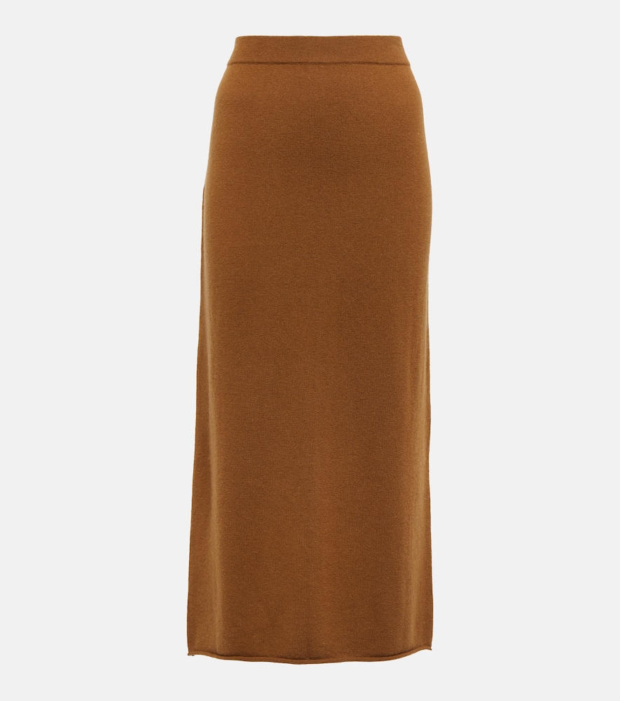 Jardin des Orangers Wool and cashmere midi skirt