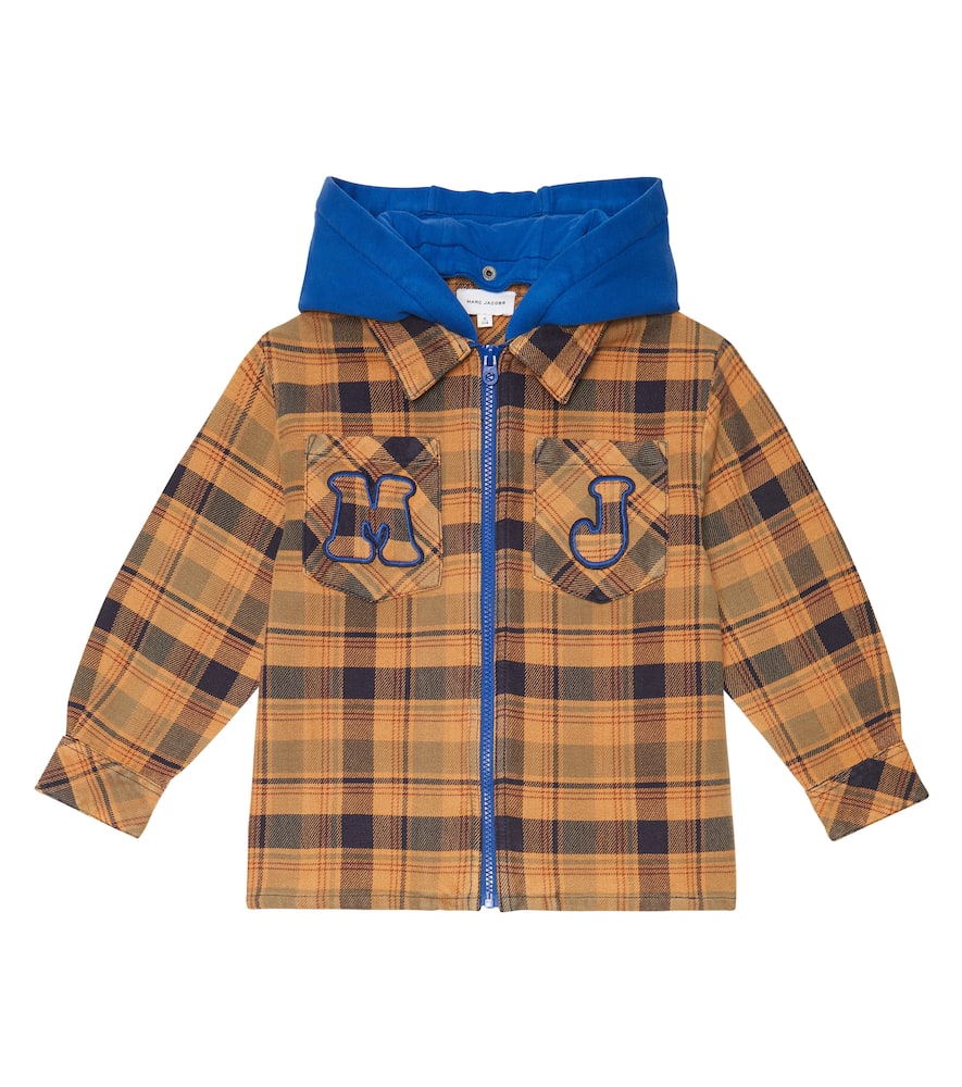 Marc Jacobs Kids Checked hooded jacket