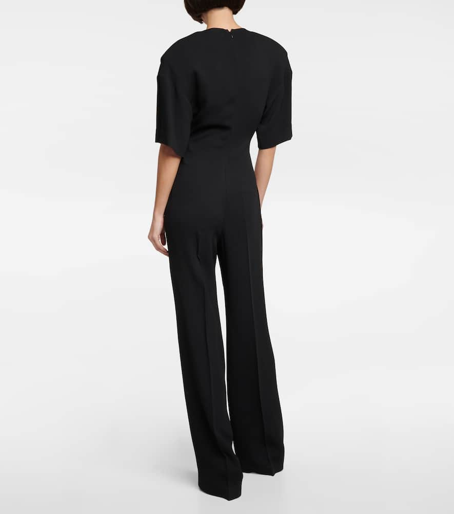 Shop Stella Mccartney Cut-out Straight-leg Jumpsuit In Black