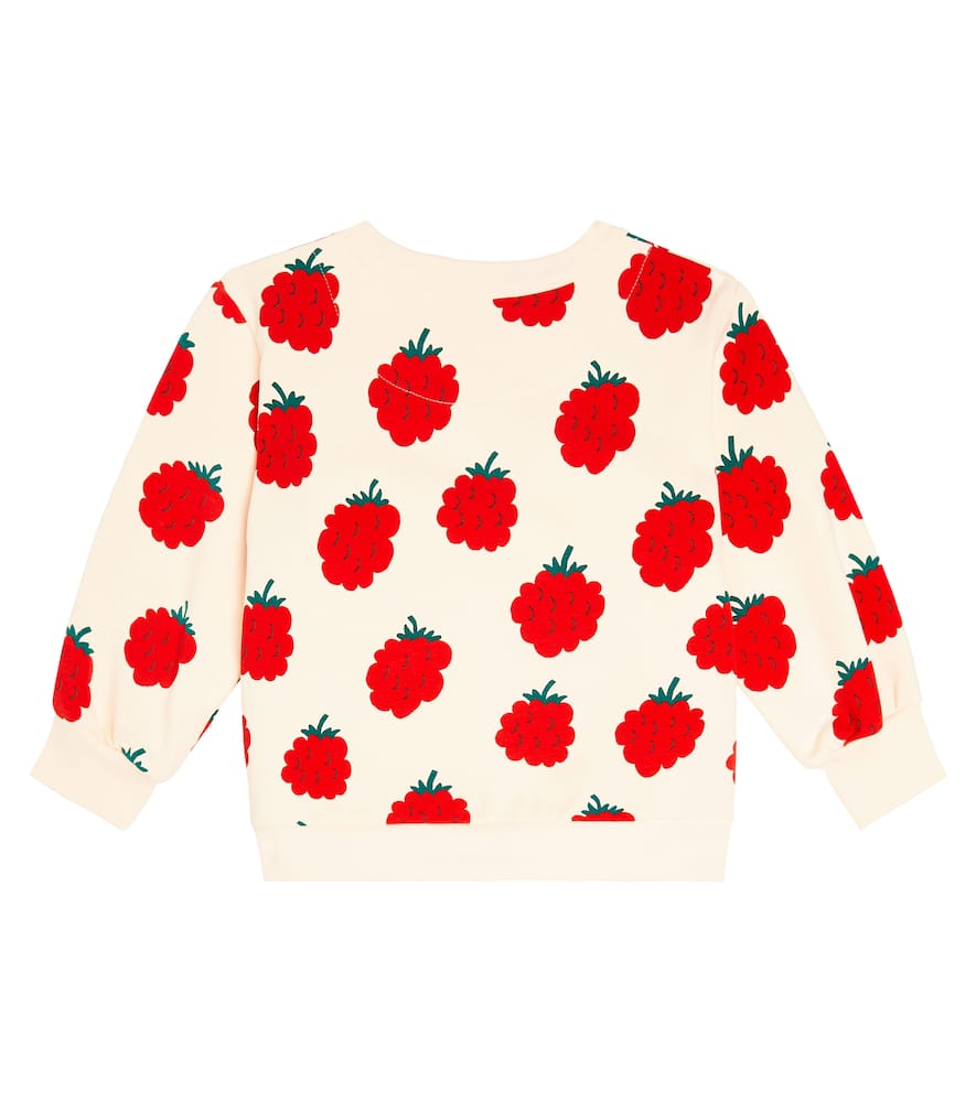 Tinycottons Raspberries Cotton Jersey Sweatshirt In Beige
