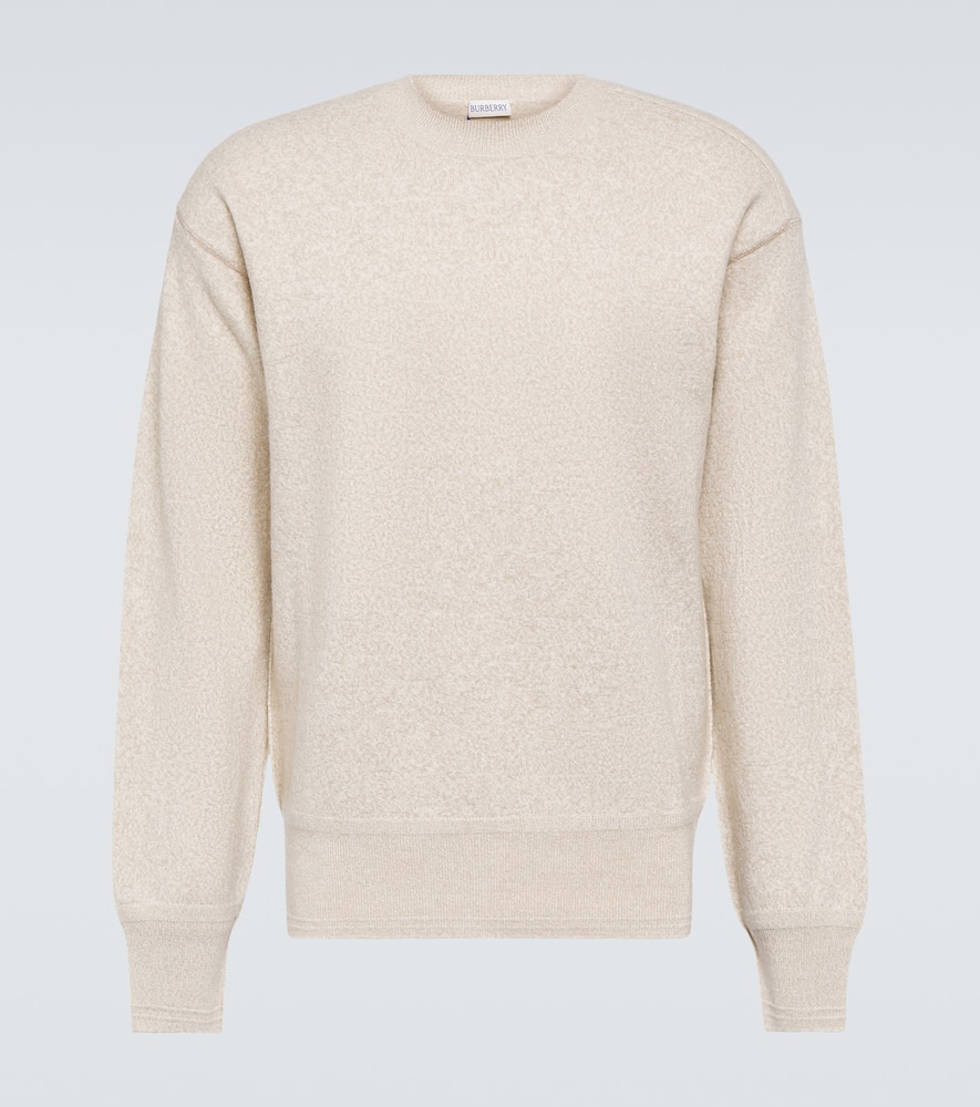 BURBERRY LOGO WOOL SWEATER 