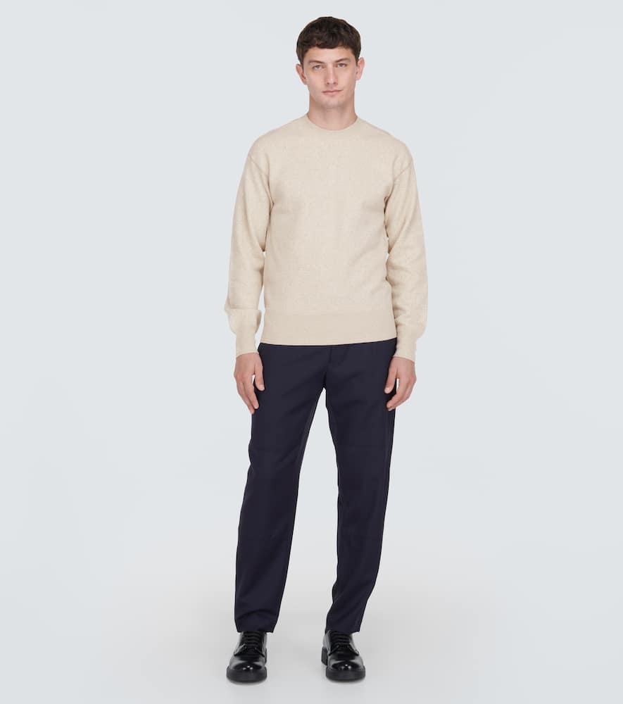 BURBERRY LOGO WOOL SWEATER 