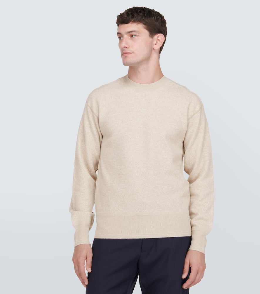 BURBERRY LOGO WOOL SWEATER 
