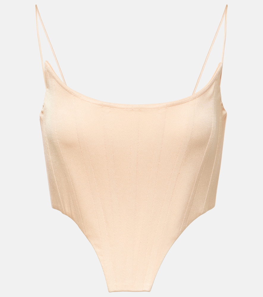 Bustier-Top aus Satin