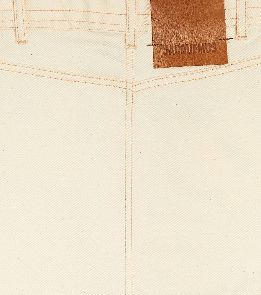 Jacquemus Enfant La Jupe De Nimes Denim Skirt In White