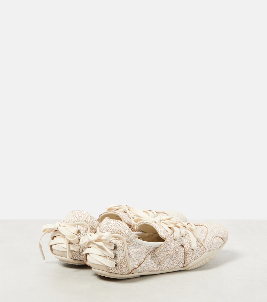 Acne Studios Leather Sneakers In White