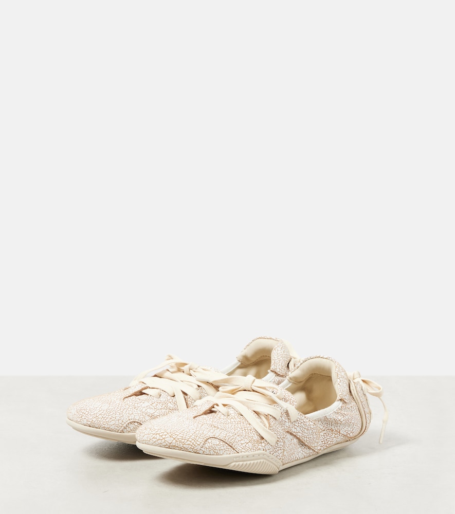 Acne Studios Leather Sneakers In White