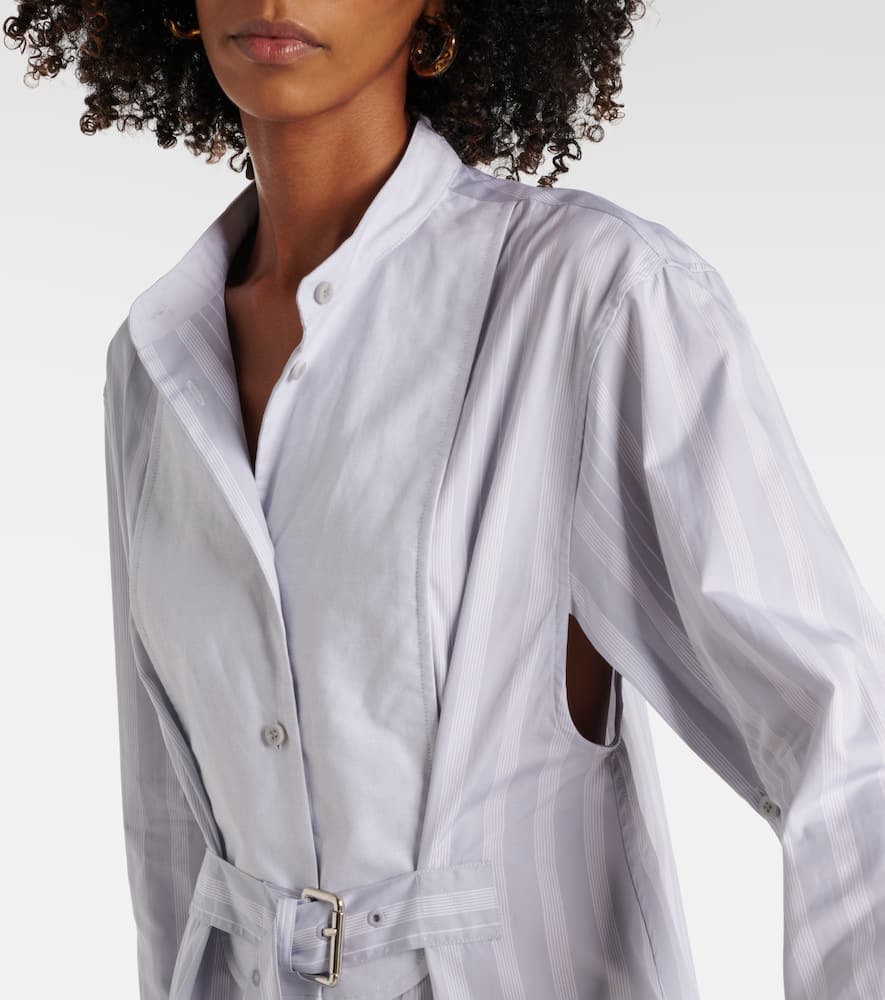 JW ANDERSON STRIPED COTTON SHIRT DRESS